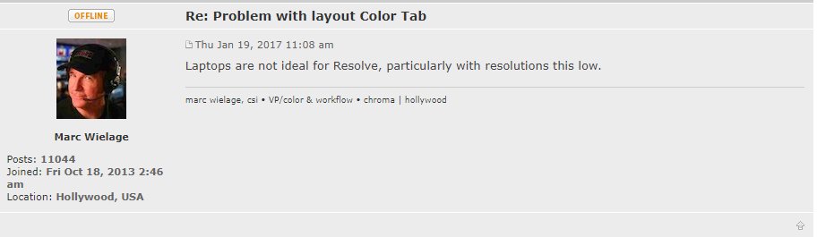 This is now a BlackMagic Design Forum hate account. Every time I look for a solution to something, I'm gonna post 1 moronic forum post here