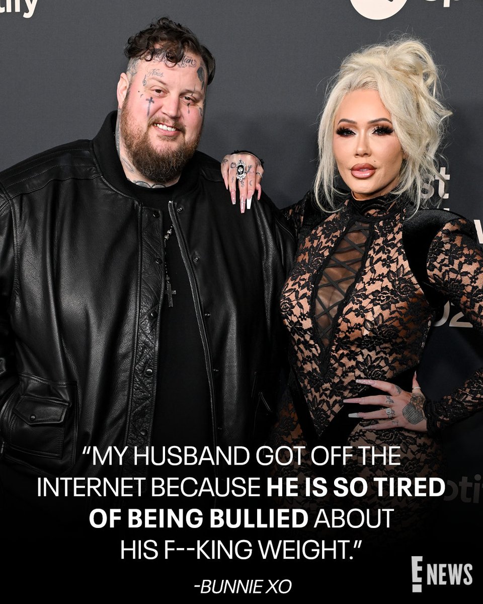 Bunnie XO shares Jelly Roll's experience with cyberbullies here: enews.visitlink.me/SiWq2i (📷: Getty)