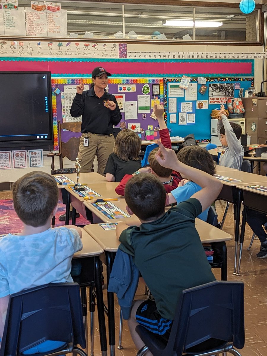 The Macedonia Fire Prevention Bureau teamed up with the State Fire Marshal's Office for a multi-day 'Sound Off' lesson about home fire safety. Today at Northfield Elementary, second graders learned about smoke alarms and how to test them and about practicing a fire escape plan.