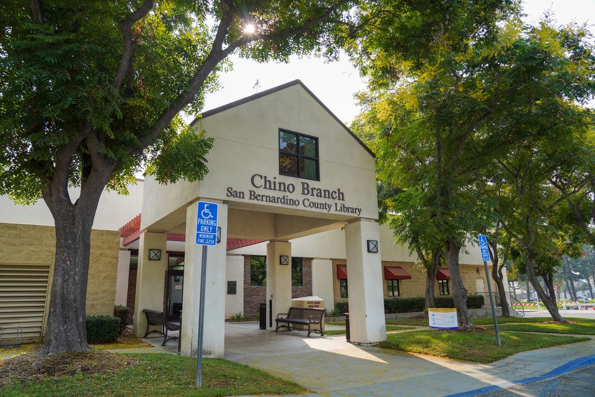 📚Happy World Book Day, Chino! Treat your-SHELF or your child to a book by stopping by the Chino - San Bernardino County Libraries: 📍13180 Central Ave. 📍15850 Main Street For more info on San Bernardino County Libraries, please visit sbclib.org