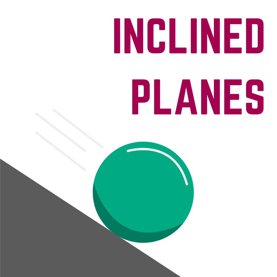 WhybricksEDU's tweet image. An inclined plane is a flat surface that is raised at one end. It is a simple machine that reduces the force required to move an object over a vertical distance.

Learn more about inclined planes on our website at whybricks.com

#STEM #physics #physicalscience