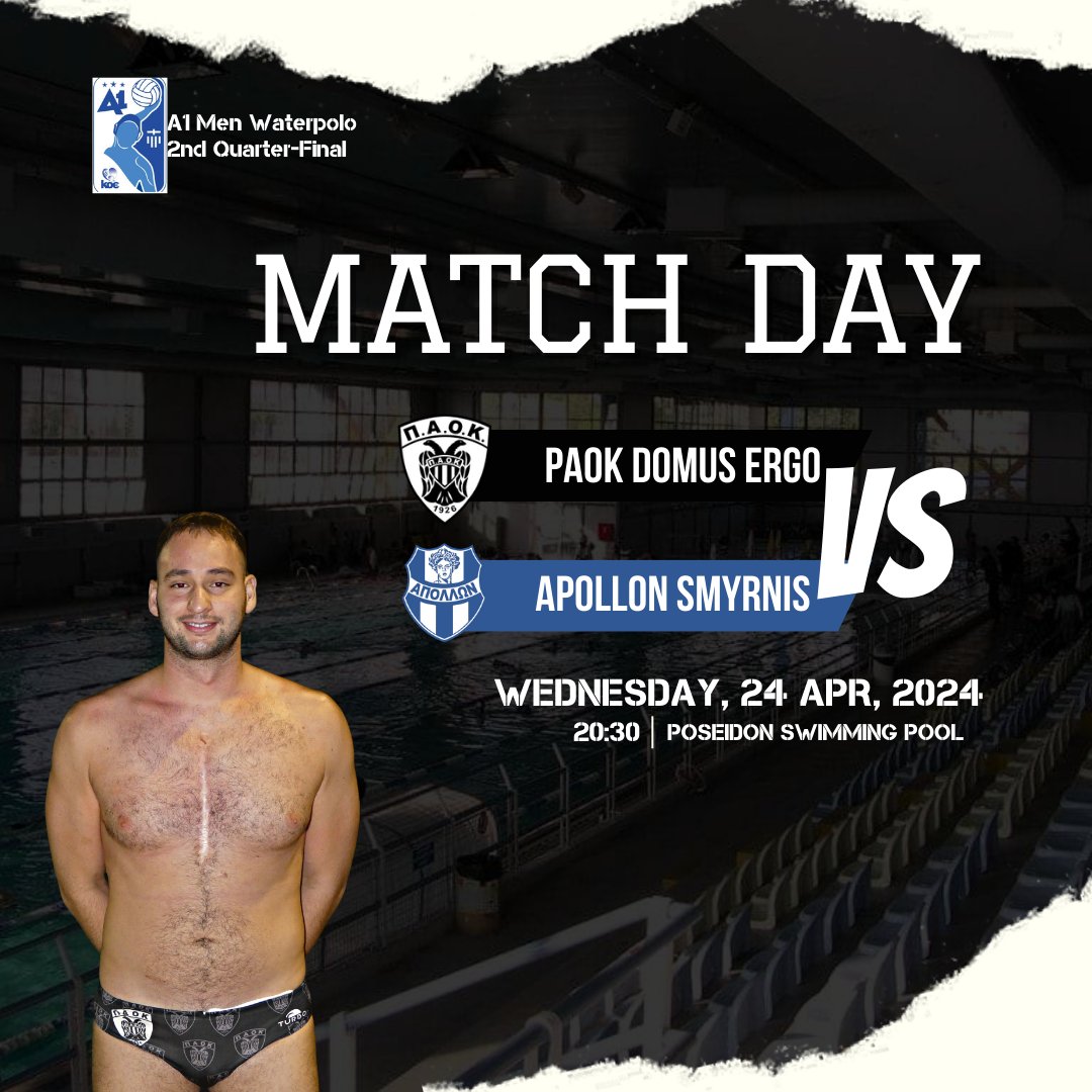 🔥#MATCHDAY 🔥

#ACPAOK #PAOK #Waterpolo #HereIsNorth