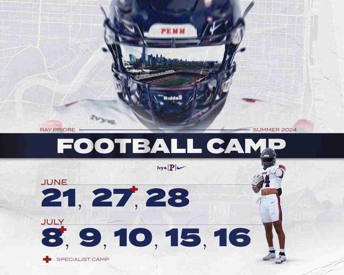 Thank you <a href="/coach_ru/">Rick Ulrich</a> and <a href="/PennFB/">Penn Football</a> for the camp invite!