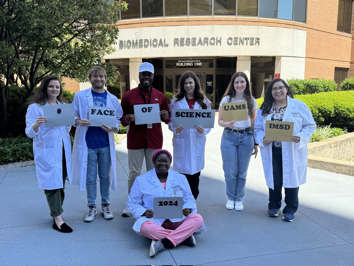 I love being part of the IMSD program at UAMS! It is a program for people from underrepresented backgrounds! Happy Face of Science day! #FacOfScience #graduateschool #uams
