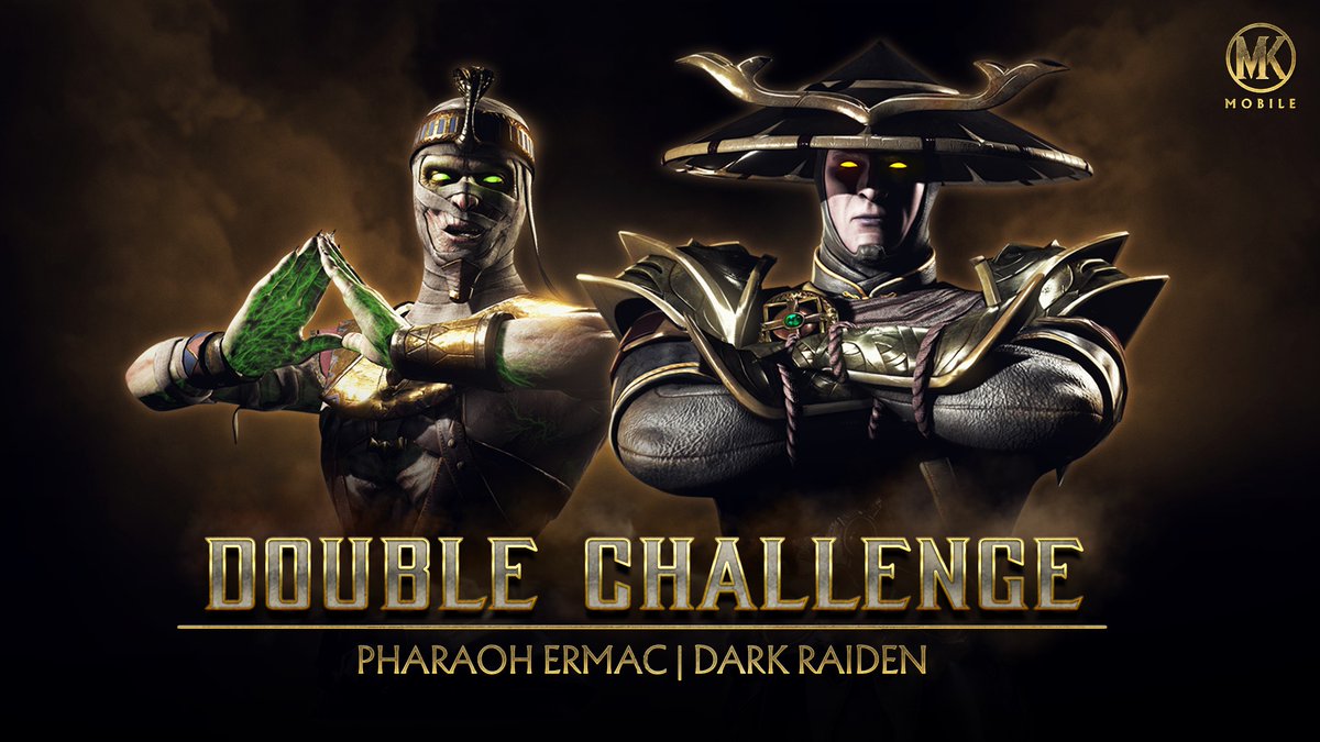 It's a Double Challenge Week in #mkmobile as we celebrate Ermac's #MK1 debut and newest Invasions Season starring Dark Raiden!