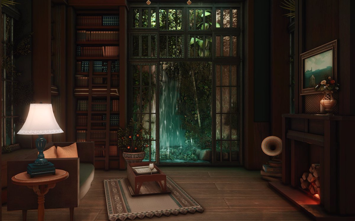DaenyLove's tweet photo. "Mots de Lierre" [M] 📔🍷🌿

 #daenylovehousing #FF14Housing #FF14ハウジング #FF14 #hgxiv #FFXIV https://t.co/SApj0ezd75