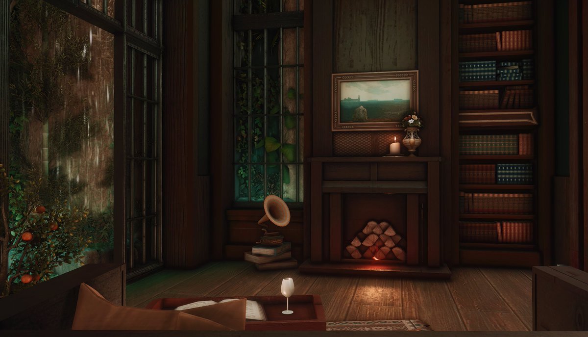 DaenyLove's tweet photo. "Mots de Lierre" [M] 📔🍷🌿

 #daenylovehousing #FF14Housing #FF14ハウジング #FF14 #hgxiv #FFXIV https://t.co/SApj0ezd75