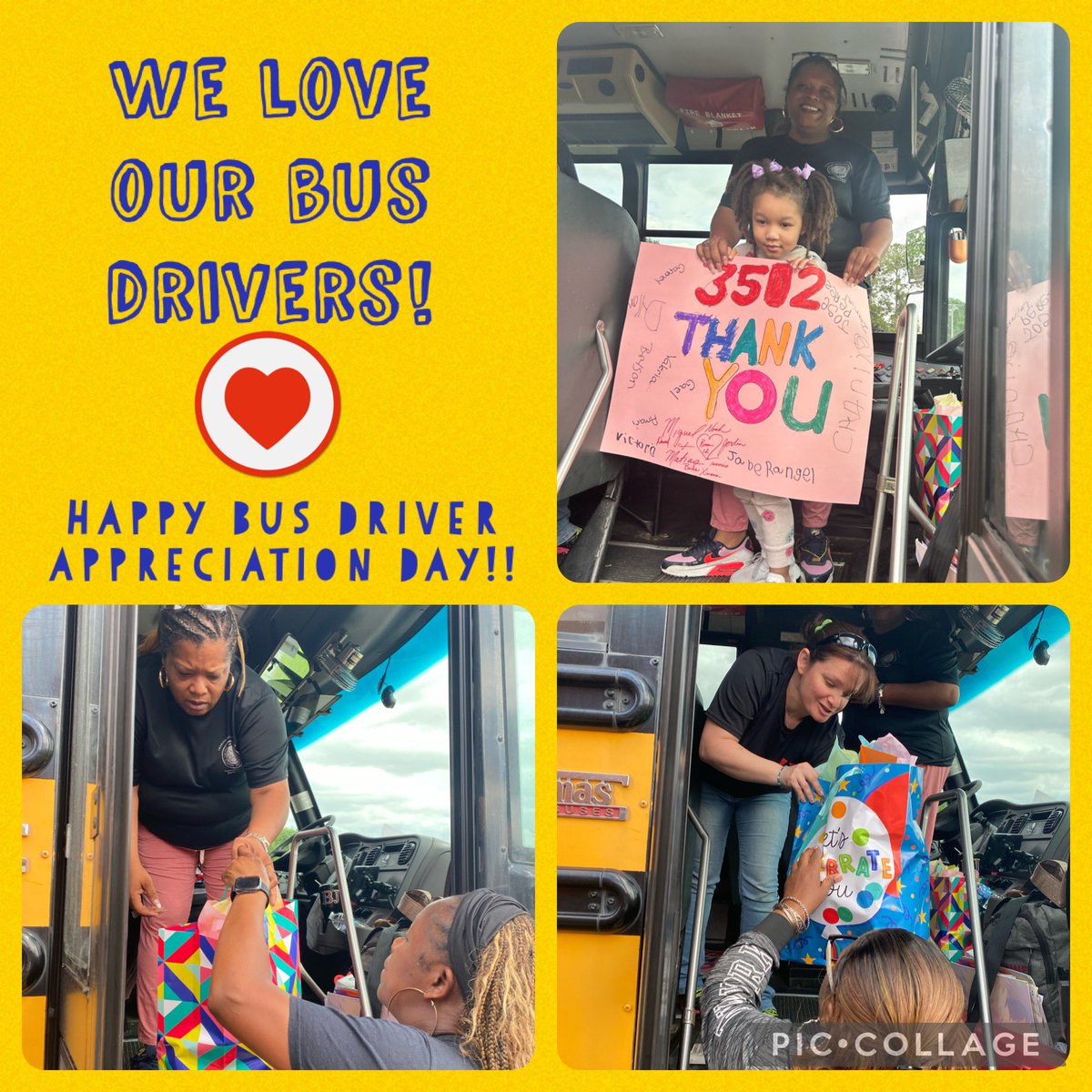 A heartfelt THANK YOU to the wonderful people that make sure our students arrive to school and back home safely each day! You are loved! 🫶🏼 #myaldine #mialdine #thankabusdriver @StovallPK_AISD @JoshuaGobert @przluis71 @MrAmes_ @AldineISD