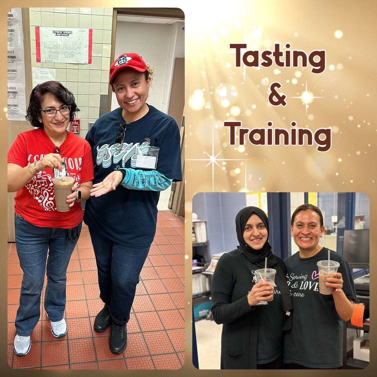 4/23/24 QA @PowerUpDiana Training day 2 at @CySpringsHS @CypressRidgeHS @DrLozano_CFISD Thank you, Norma, Sadia & Teams Cold Brew Alert 📣May 6, 24 Cy Springs HS & Cy Ridge HS⭐️ @CyFairISD @PowerUpCafe @CFISDnoticias @nokidhungry #Hungerheroes #Nokidhungry @HilandDairy