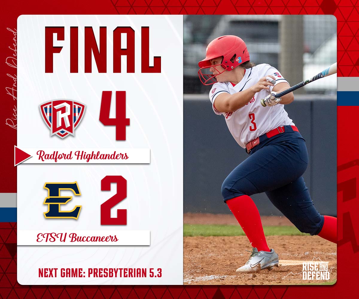 HIGHLANDERS WIN!!! (x2) Breidt's big hit in the sixth gives Radford the senior day SWEEP over ETSU! 🧹🧹 #RiseAndDefend