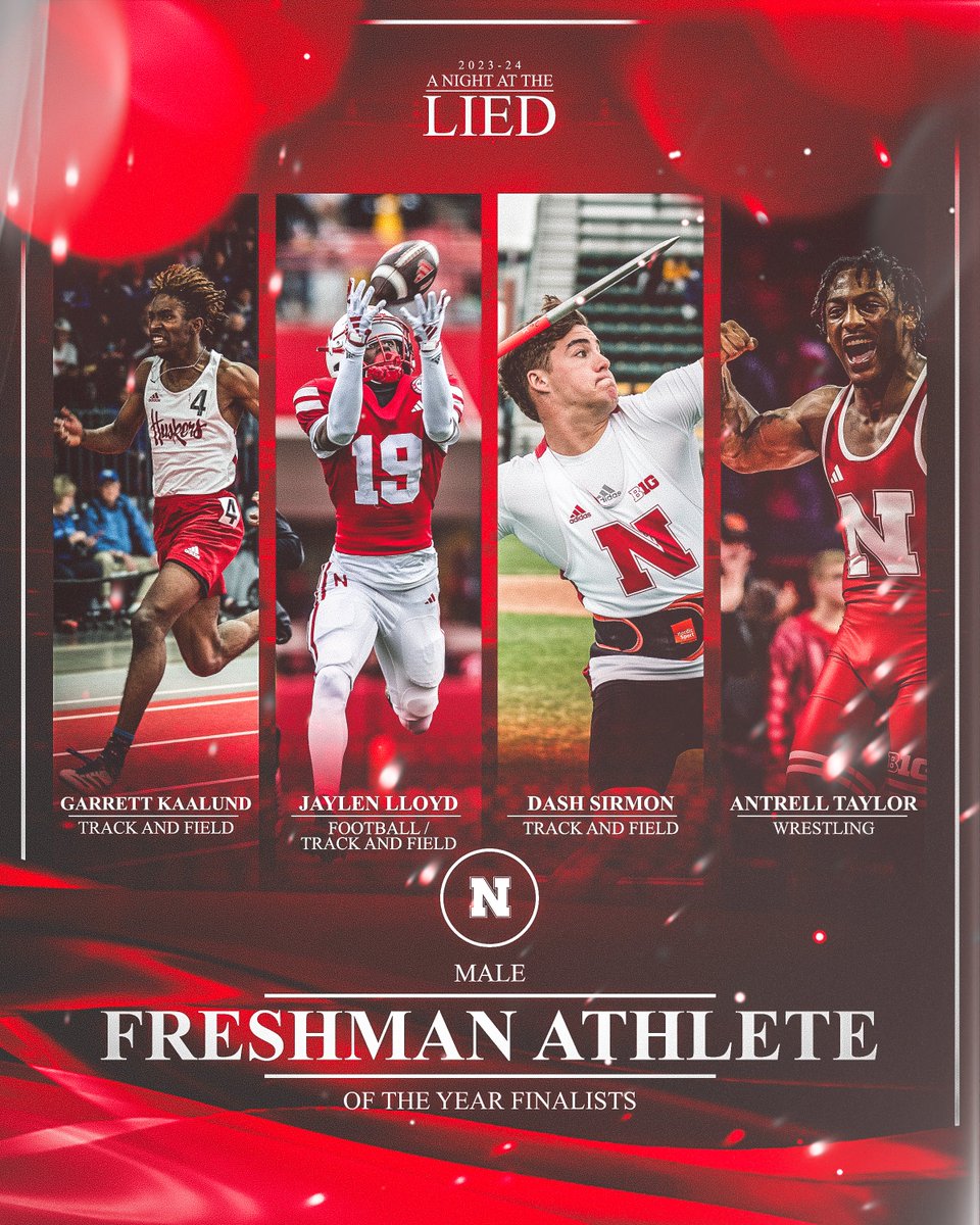 This Sunday we celebrate Husker success in athletics, academics and life at our annual A Night at the Lied event. Leading up to then, we'll be announcing finalists for a couple of the major awards ahead of time. First up, your Husker finalists for Male Freshman Athlete of the…