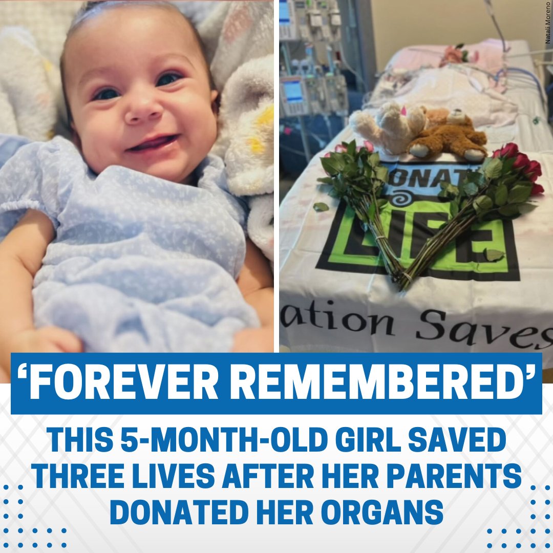 Rosalia's parents hope her story will inspire others to give the gift of life. tinyurl.com/3rx6j9mk?utm_s…