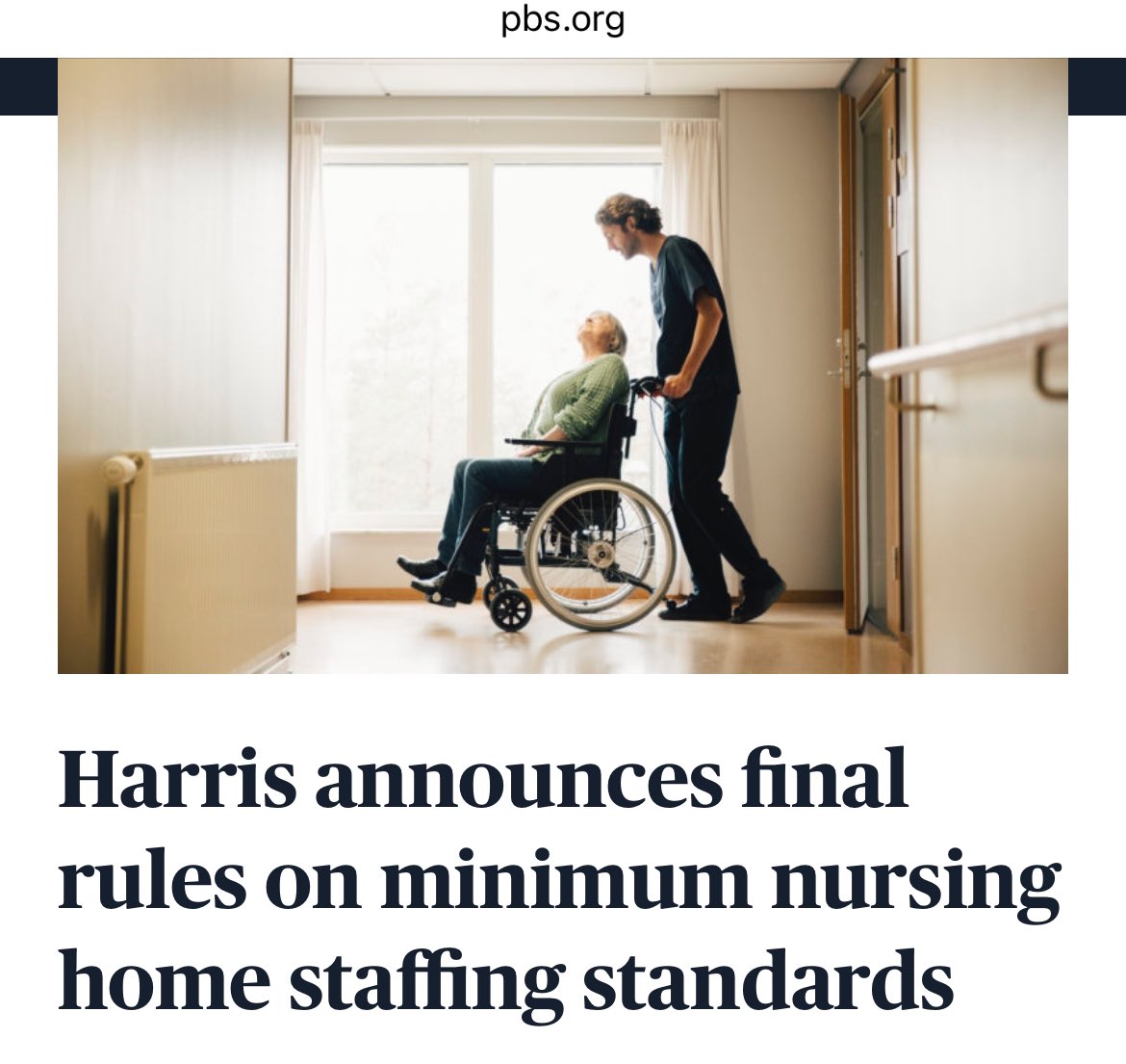 This is a big deal for the care industry! The Biden-Harris administration set new minimum standards for nursing homes, ensuring a required staffing level & directing at least 80% of Medicaid funds to workers' salaries. This move will significantly enhance care quality.