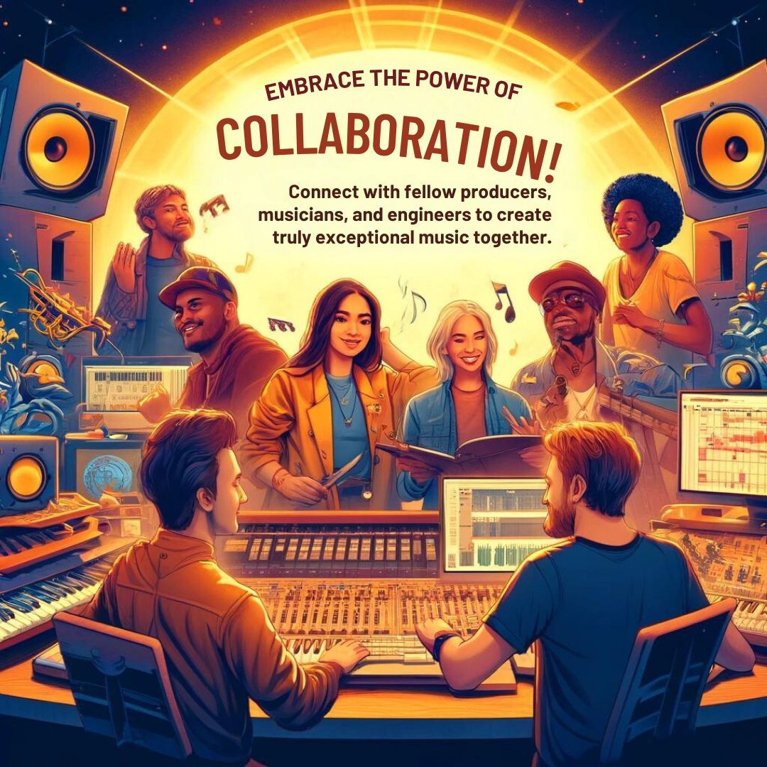 Embrace the power of collaboration. Connect with fellow producers, musicians, and engineers to exchange ideas and create truly exceptional music together. #MusicCommunity #MusicCollaboration