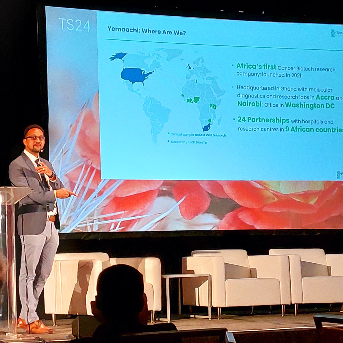 ❌Human evolution shows that Africa holds most of our genetic diversity, yet it's underrepresented in clinical trials. ❌This oversight in precision medicine could worsen health disparities. ✅@YawBediako_ , from @YemaachiBio shows it is time for change #Tucsonsymposium24