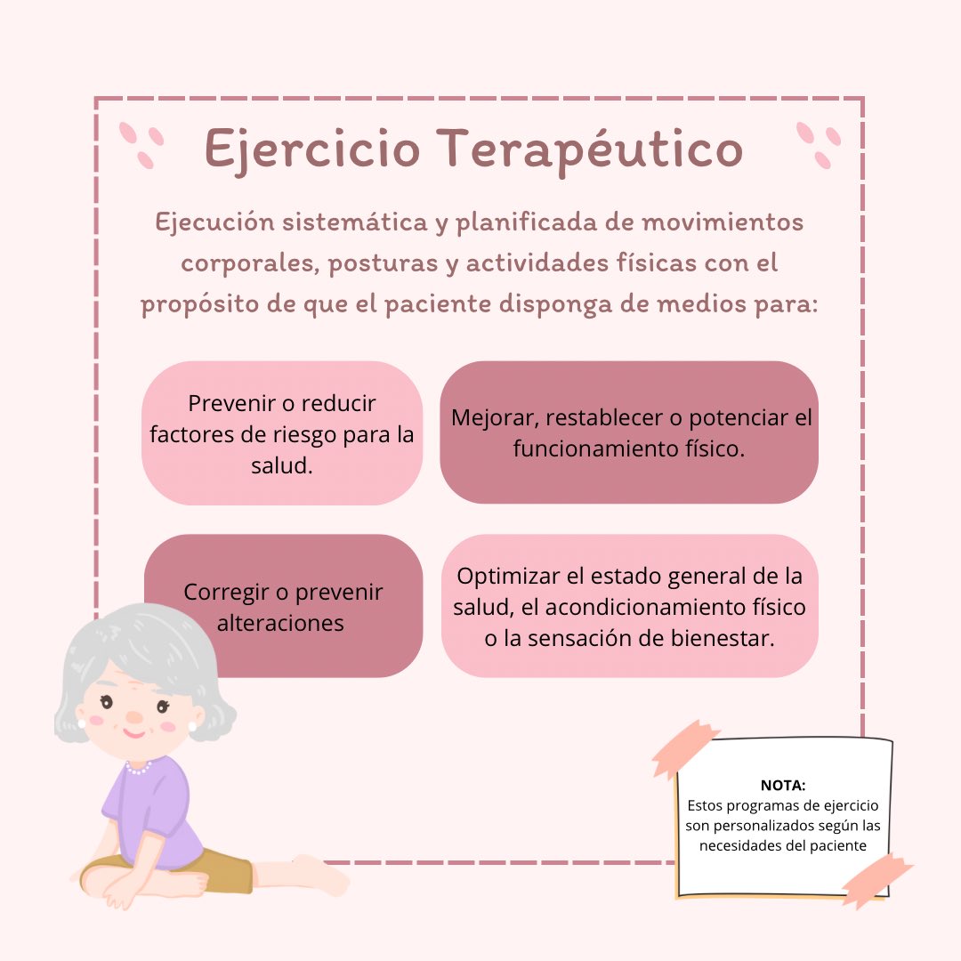 deviana_dc2's tweet photo. Ejercicio terapéutico y ejercicio, beneficios y diferencias. https://t.co/2DLtT4V4B7