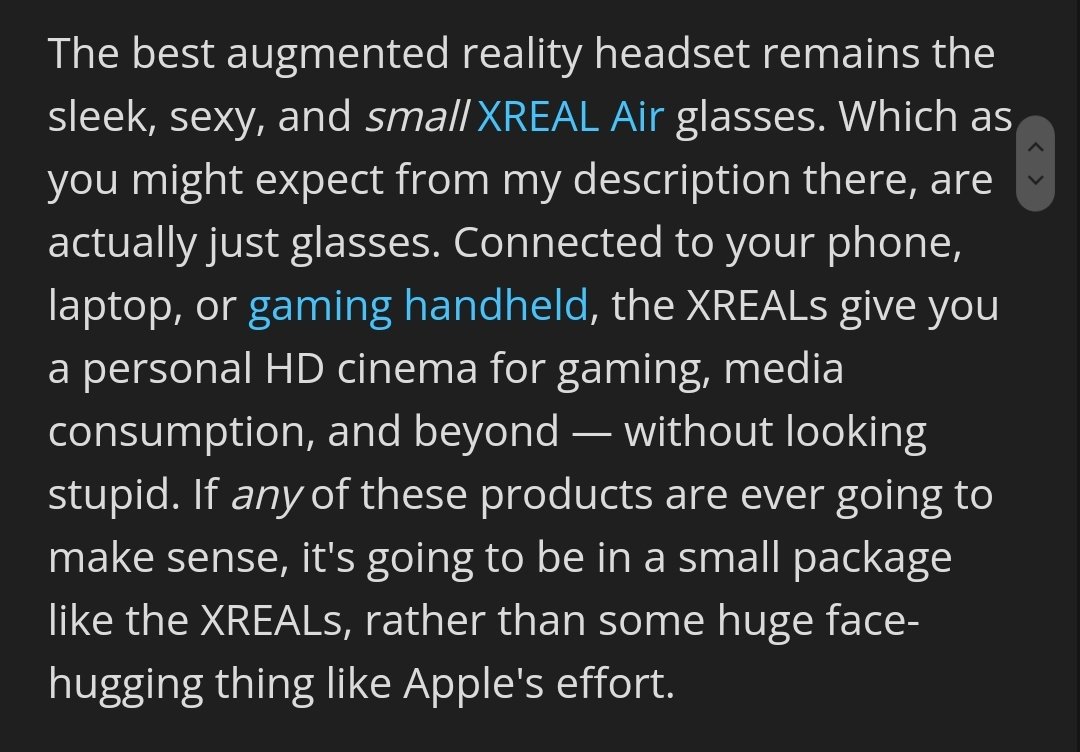 The results are speaking....
@JezCorden dropping the truth here when it comes to ARVR and what headsets will go the distance: It's @XREAL_Global.