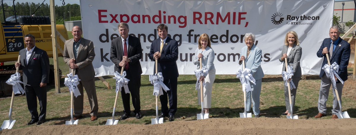 Alabama is equipped to be the safeguard of our nation’s security. Today, I joined to break ground on the Redstone Raytheon Missile Integration Facility. This expansion will bring 185 new jobs and further solidify our position as a hub for defense technology! #alpolitics