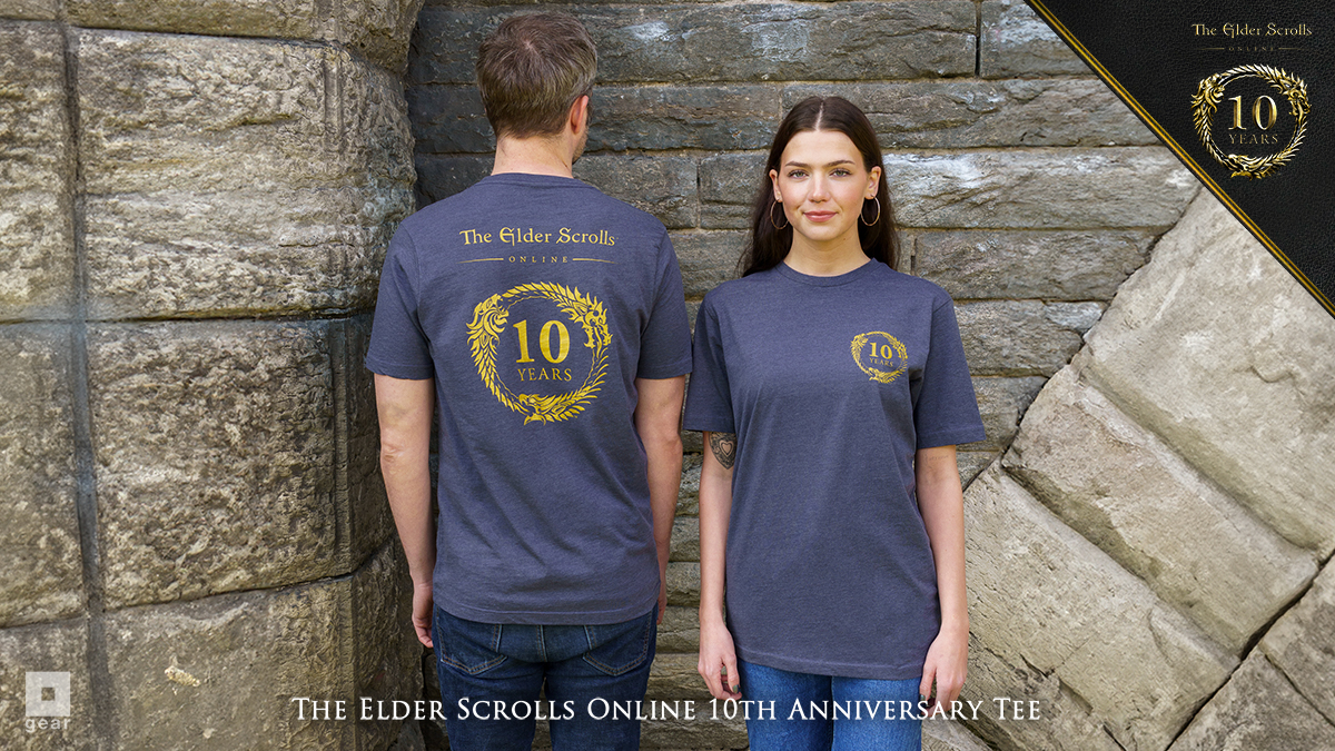 Celebrate a decade of fantasy and adventure with your @TESOnline 10th Anniversary Tee #ESO10 gear.bethesda.net/products/the-e…