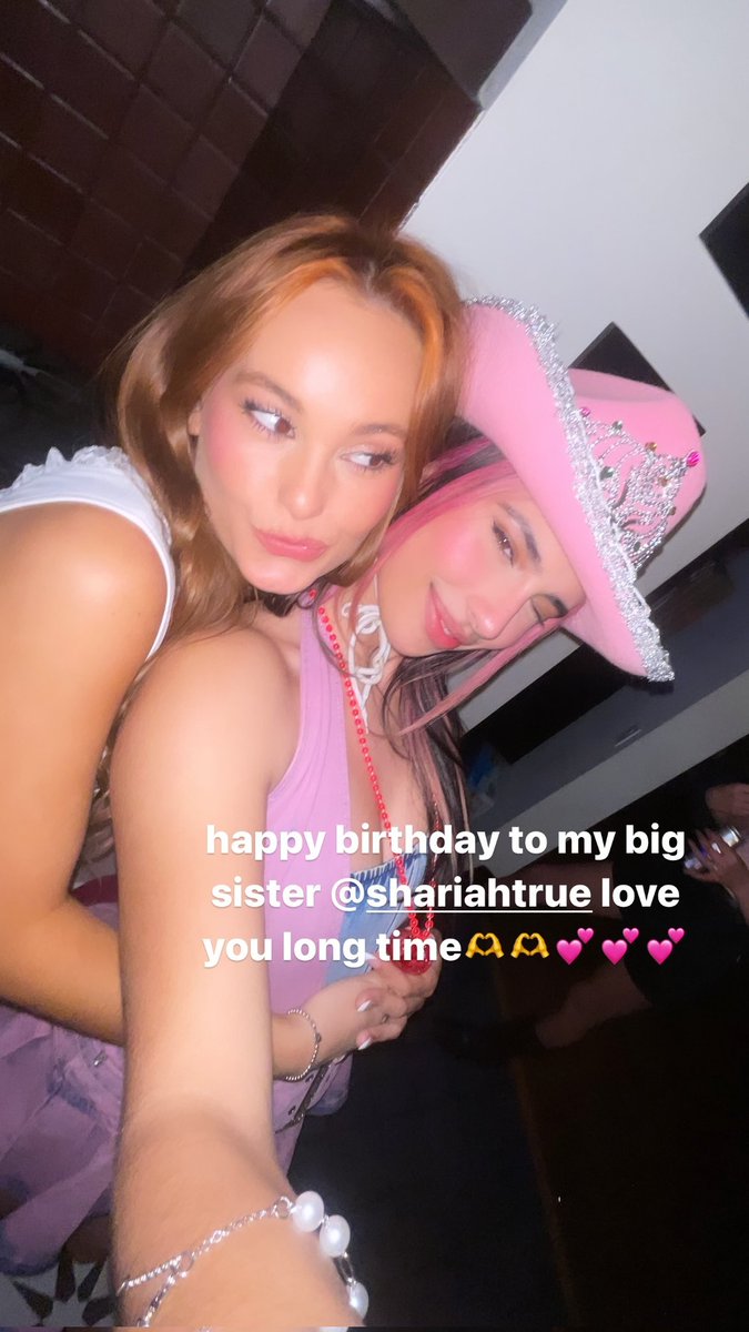 • Kylie Cantrall's new story 'happy birthday to my big sister shariahtrue love you long time'.

📲 kyliecantrall via Instagram, stories.