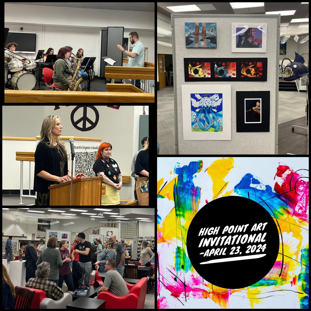 The HP Art Invitational was a huge success this evening. A big shout-out to Erin Meyers for hosting it and shining a bright light on our young artists in northern NJ. @HPRwildcats @JonTallamy @SeamusWCampbell