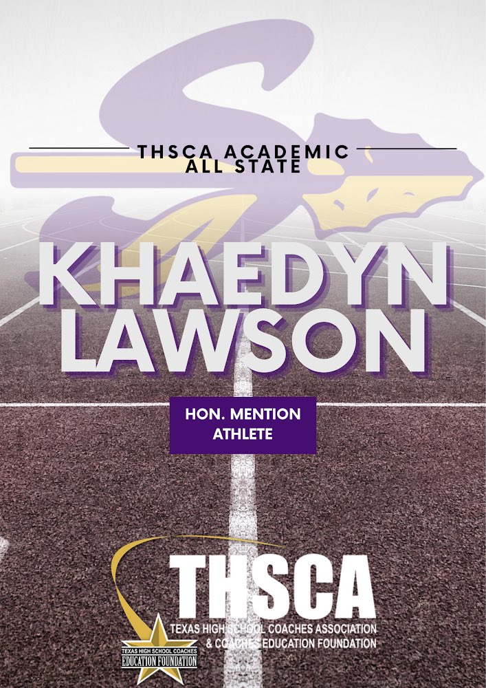 Congrats to these two seniors who earned a spot on the track <a href="/THSCAcoaches/">THSCA</a> Academic All-State team!