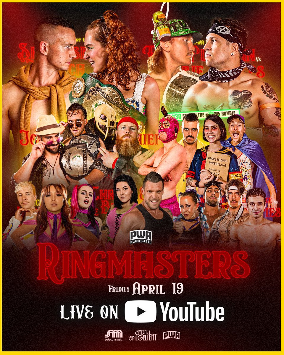 PWA RINGMASTERS IS AVAILABLE TO WATCH FOR FREE ON YOUTUBE! tag ur favourite giffers below, lots of dope shit on this show that needs to go viral #PWALIVE