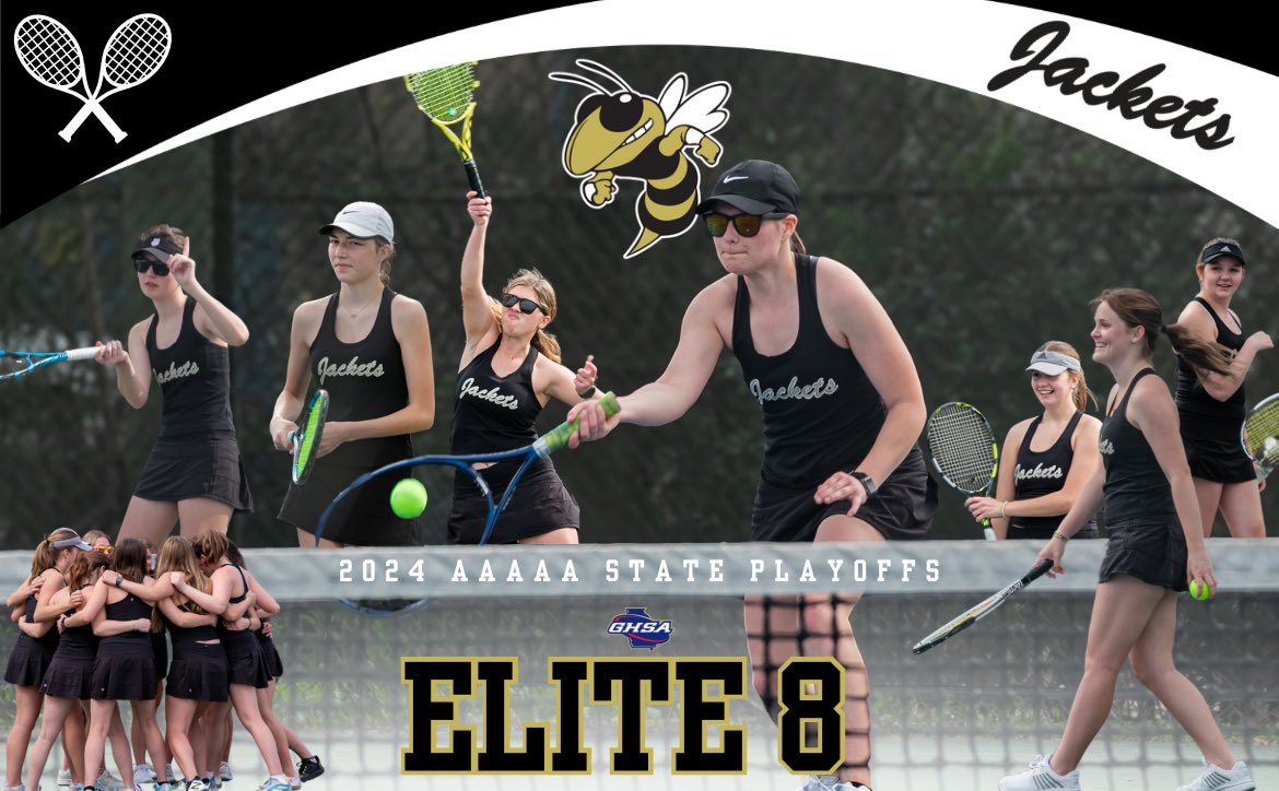 Lady Jackets advance to the ELITE 8 with a 3-2 victory over Loganville! 🐝🎾