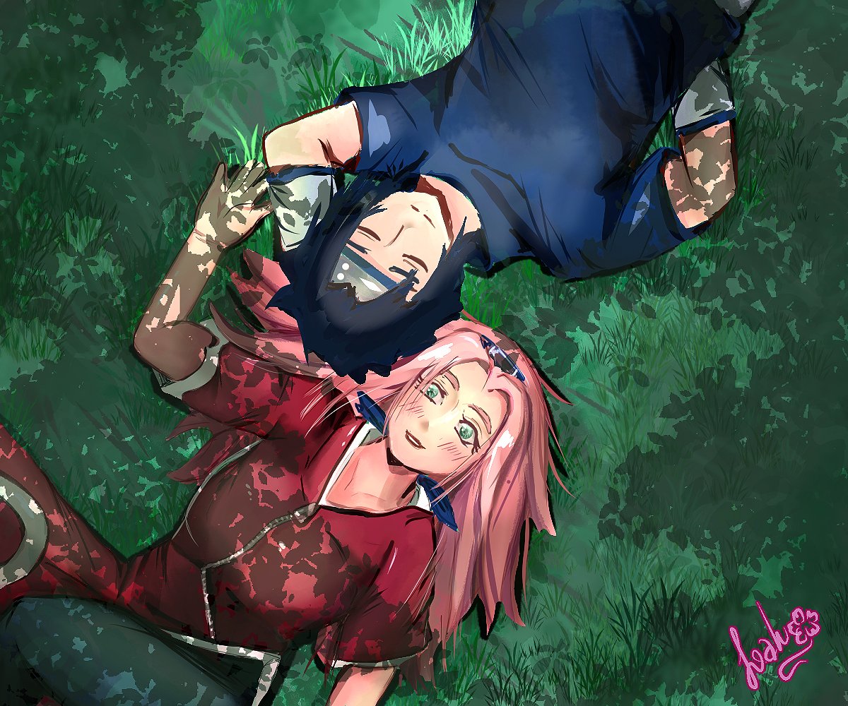 Day 1.- Childhood Friends I always wanted to see the sky with you 🌸 #SSShoujoWeek24 #sasusaku #サスサク