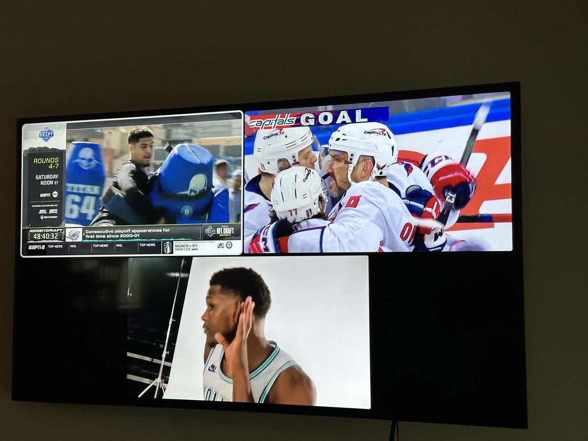 JonathanTidwel9's tweet image. Thank you ⁦@YouTubeTV⁩ #multicast #playoffs #nfl #draft #nba #hockey #nhl