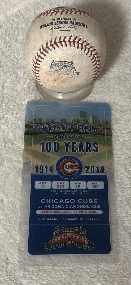 Happy Birthday Wrigley!! #gameused #Cubs