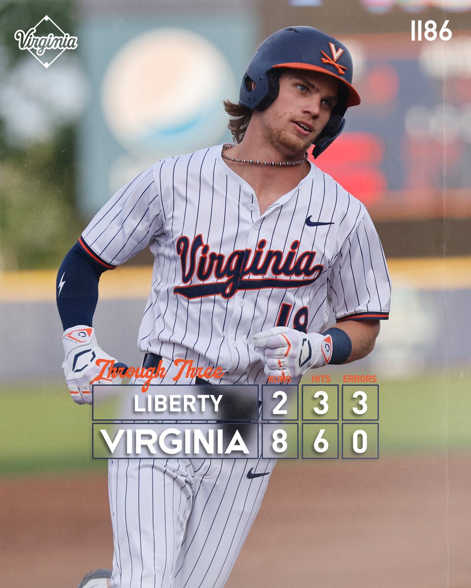 4️⃣ more runs in the third w/o a hit 🤷‍♂️. #GoHoos