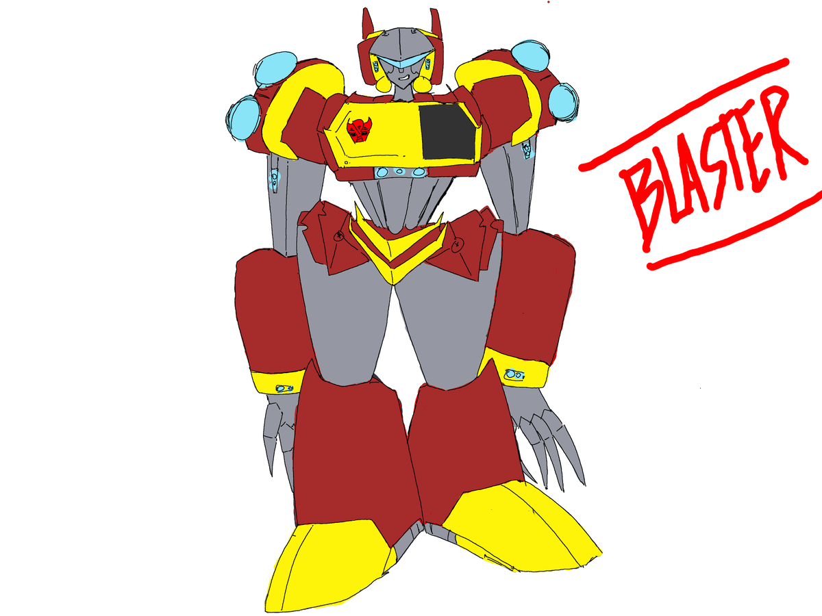 NEW BLASTER REDESIGN

Here's Soundblaster after she defected from the Decepticons, becoming the Autobots communications officer!