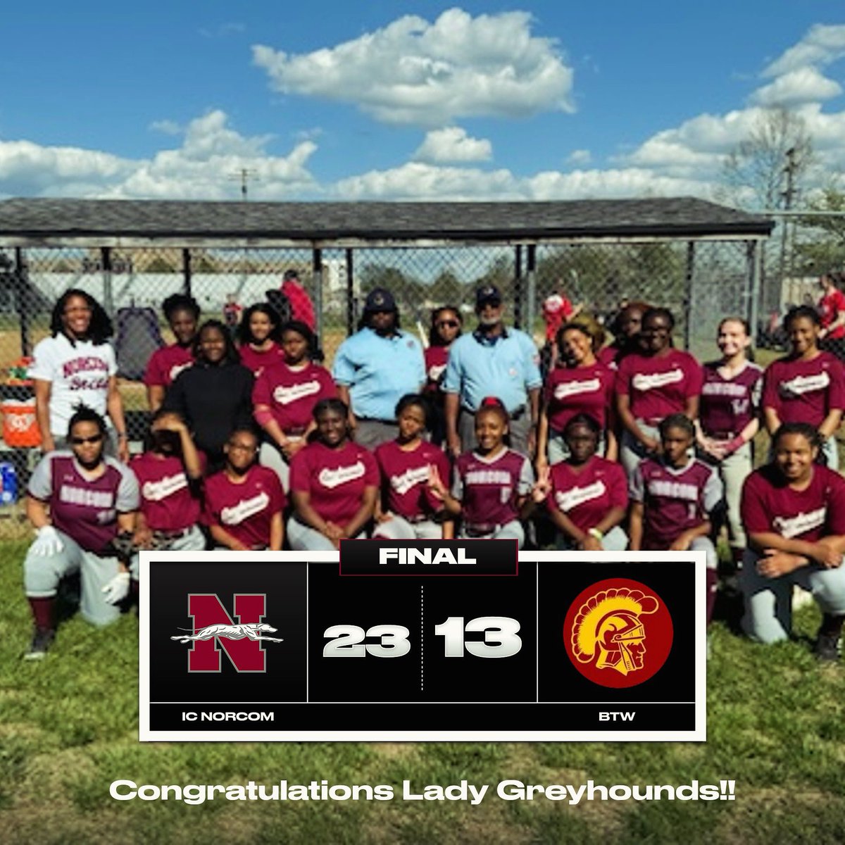NorcomAd's tweet photo. Awesome job Lady Greyhounds &amp; Coach Kita!! https://t.co/1wzHotMa9S