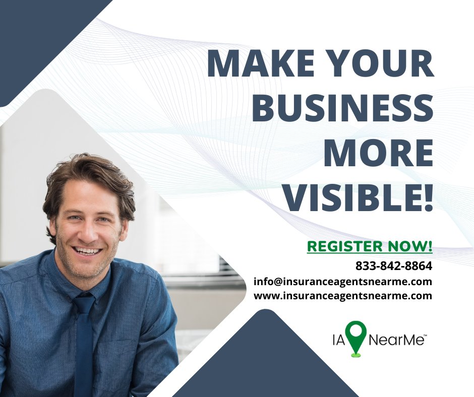 Make your business more visible online with IANearMe.com! 

Register at insuranceagentsnearme.com/select-plan 

#insurance 
#insuranceagent 
#insurancebroker 
#insuranceagentsnearme 
#insurancedirectory 
#insurancemarketing 
#InsuranceIndustry 
#InsuranceCompanies