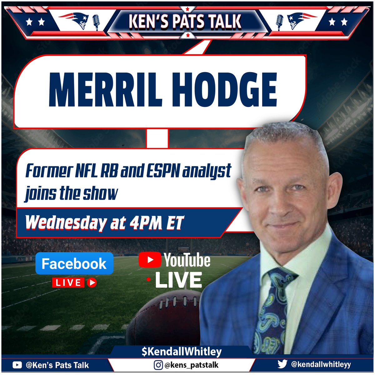 Special Guest Merril Hodge Joins The Show Tomorrow To Talk NFL Draft And Much More, Tune In ! 

Link In Bio Subscribe To The YouTube ! 

#Patriots #PatsNation #newengland #nfl #nfldraft #drakemaye #jaydendaniels #jjmccarthy #espn #merrilhodge