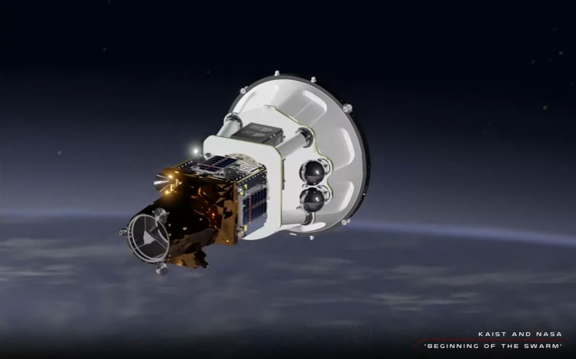 One down, one to go. Payload deployment for @NASAAmes ACS3 is now just 45 mins away. #BeginningTheSwarm