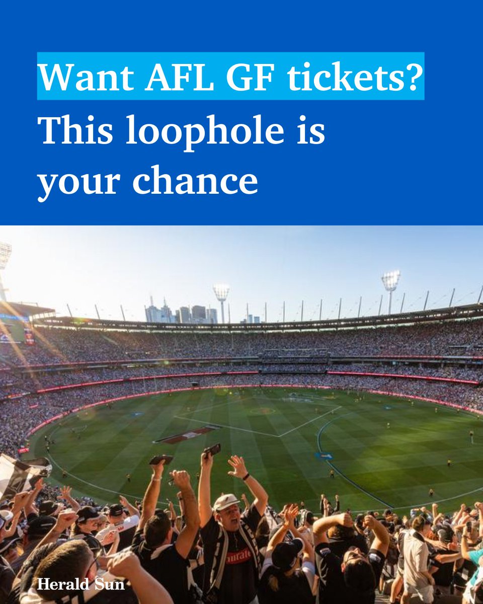 The AFL only allocated 17,000 tickets to members of competing clubs at last year’s grand final, but a loophole has emerged that could score footy fans a golden ticket. See how you can get a seat at the MCG this year > bit.ly/3wcYFio