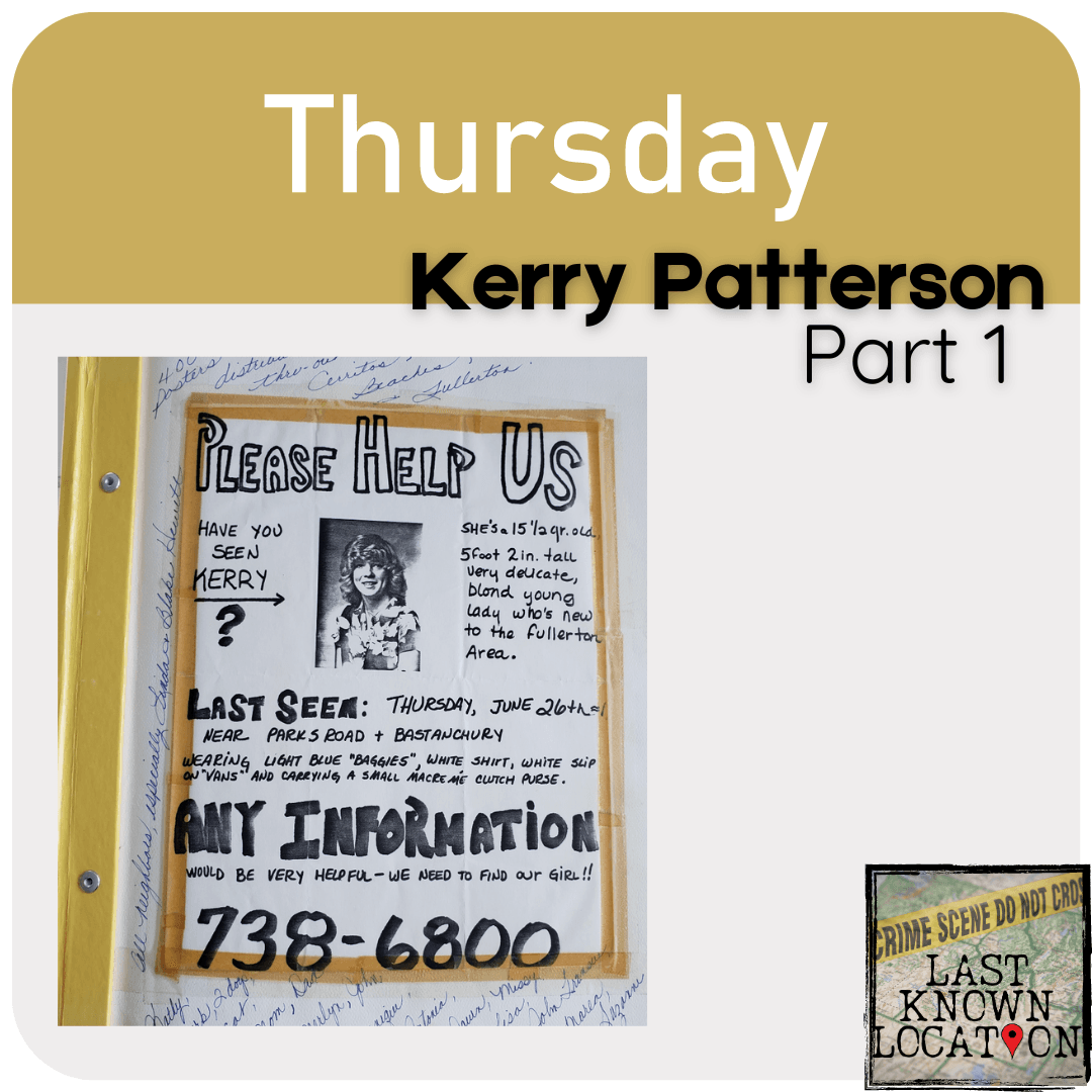 Coming this Thursday….Kerry Patterson - part 1. You won’t want to miss this! 🎧 #unsolved #homicide #truecrime #bhfyp #news