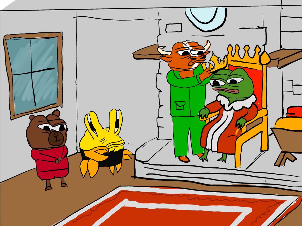 $PEPE making moves while crab is plotting his master plan to get to the top! 

#1 Crab Meme on all blockchains $SNIBBU 🦀👑

#Pepeverse #SnibbuArmy #Snibbians