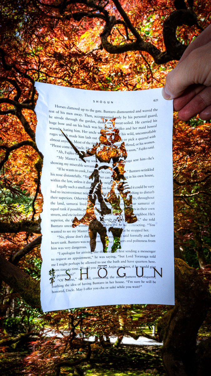 #ShogunFX characters cut into pages from the book. ⚔️ #Shogun #photography