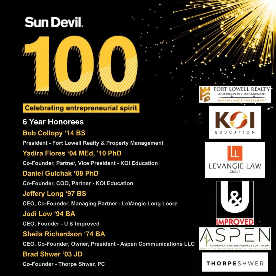 UandImproved's tweet photo. CongratUlations to our Founder &amp; CEO, Jodi Low, on being named to the Sun Devil 100 for the SIXTH consecutive year! Each year, the ASU Alumni Association recognizes leaders of organizations from around the world that demonstrate innovation, growth and entrepreneurial spirit! https://t.co/sSZPU1e887