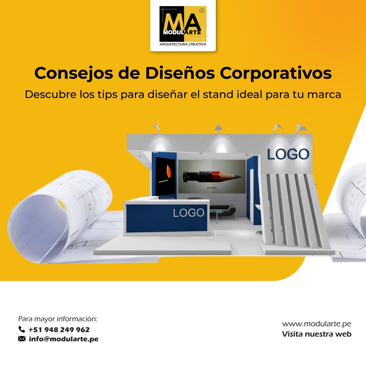 Modularteperu's tweet photo. ¡Descubre los secretos del diseño corporativo con Modularte! 💼✨ 

¡Pide una asesoría y deja que nuestro equipo de expertos te guíe hacia el éxito!
📱 +51 948 249 962 o https://t.co/rhPwJwJlCu
📧 info@modularte.pe
🌐 https://t.co/z1t5G5jaZ6 https://t.co/uONrAGxP9e