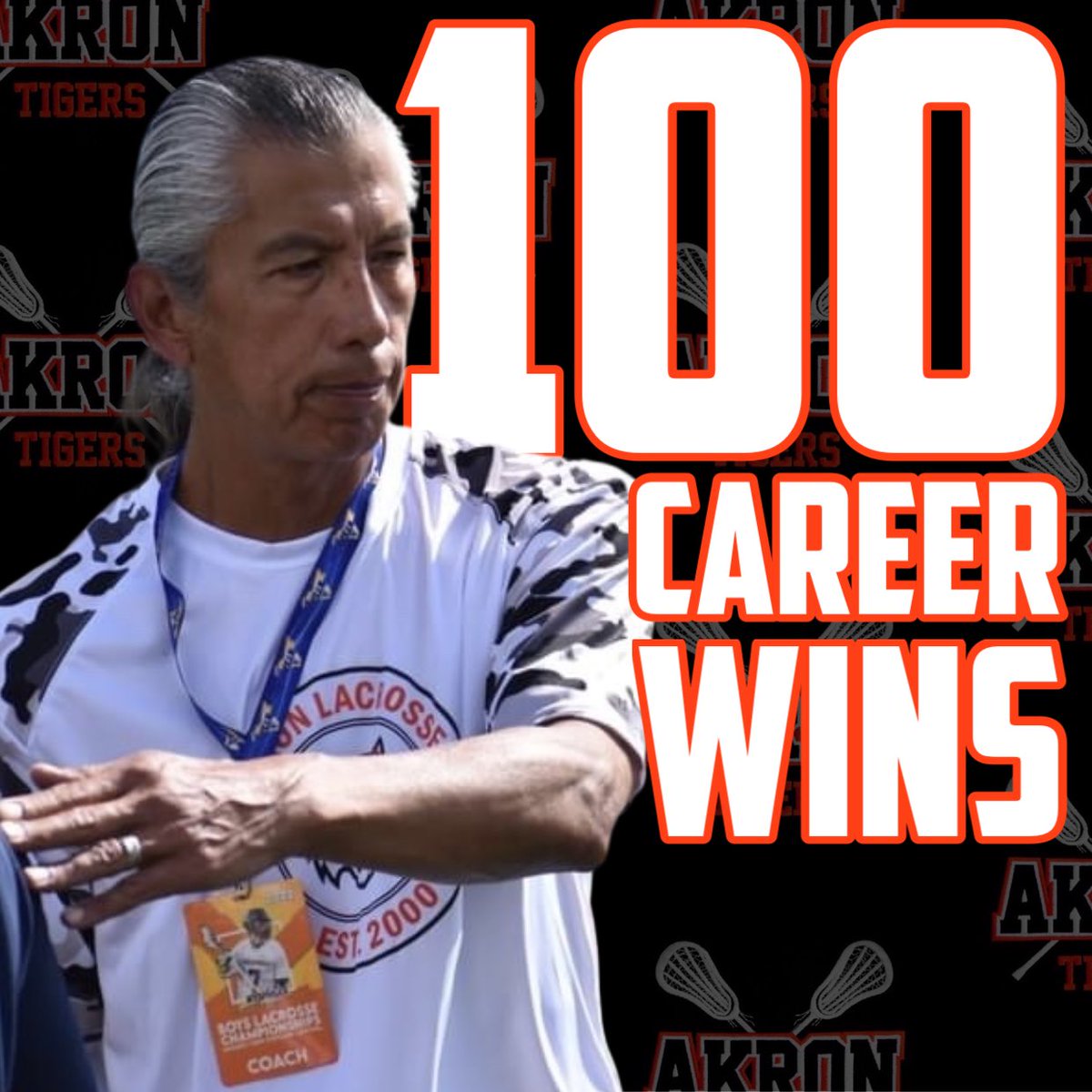 100 wins - 38 losses, Career @AkronHSSports. Congratulations Coach Sundown!
