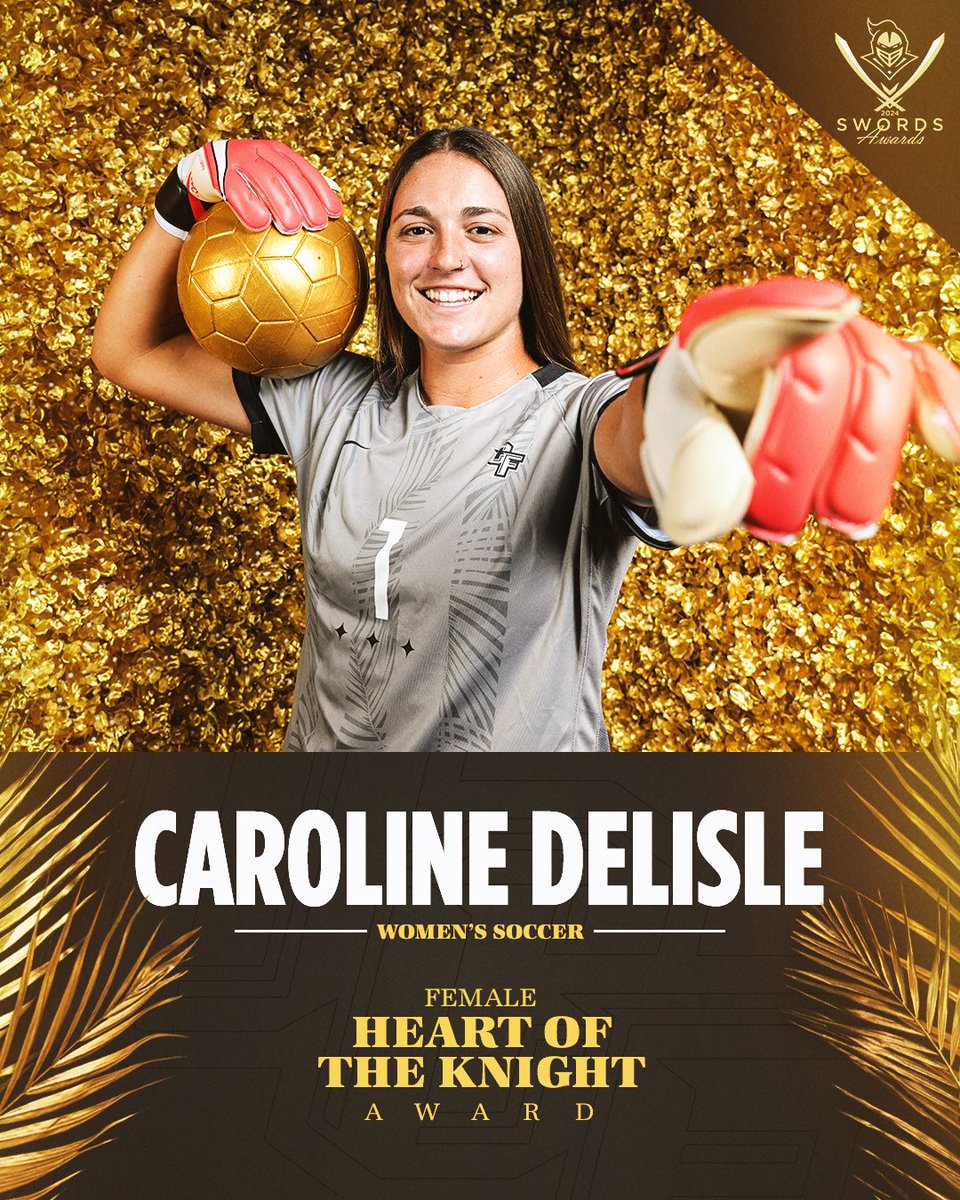 The 𝒕𝒓𝒖𝒆 definition of what it means to be a Knight 💛🖤 Congrats Caroline on being named this year’s Heart of the Knight award recipient!