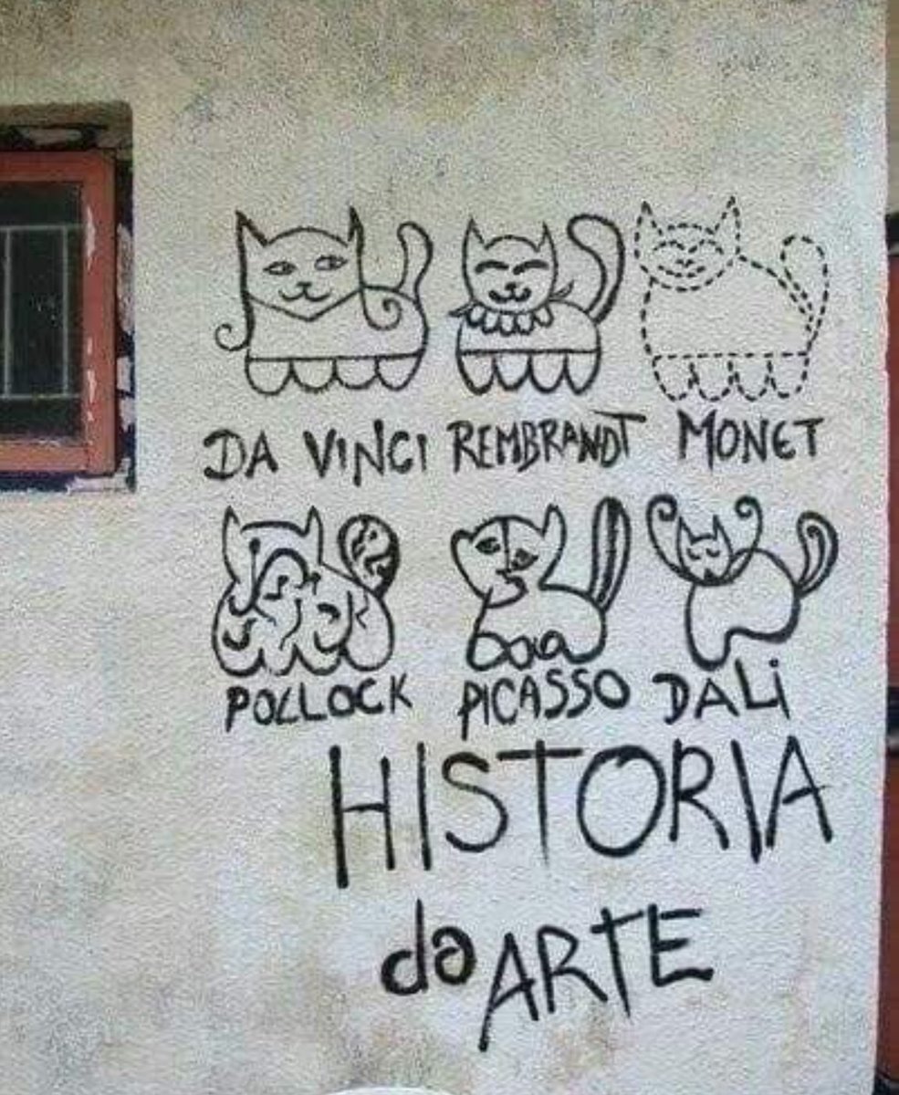 Art history explained by cats 😸
GOOD MORNING 🌞
#StreetArt #art #urbanart  #mural  #photography #cat #IsraelIranWar #Wednesday #WednesdayMotivation  #catlovers