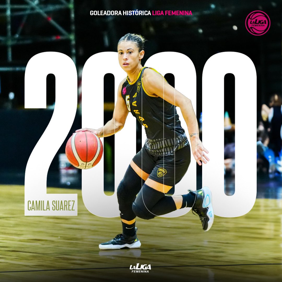 🔥 𝑳𝒂 𝒈𝒐𝒍𝒆𝒂𝒅𝒐𝒓𝒂 𝒉𝒊𝒔𝒕𝒐́𝒓𝒊𝒄𝒂 𝒅𝒆 𝒍𝒂 𝑳𝒊𝒈𝒂 𝑭𝒆𝒎𝒆𝒏𝒊𝒏𝒂 

👉🏻 <a href="/Camisuarezz5/">Cami</a> acaba de superar los 2000 puntos en la competencia. Su promedio de gol asciende a 14.5 por partido