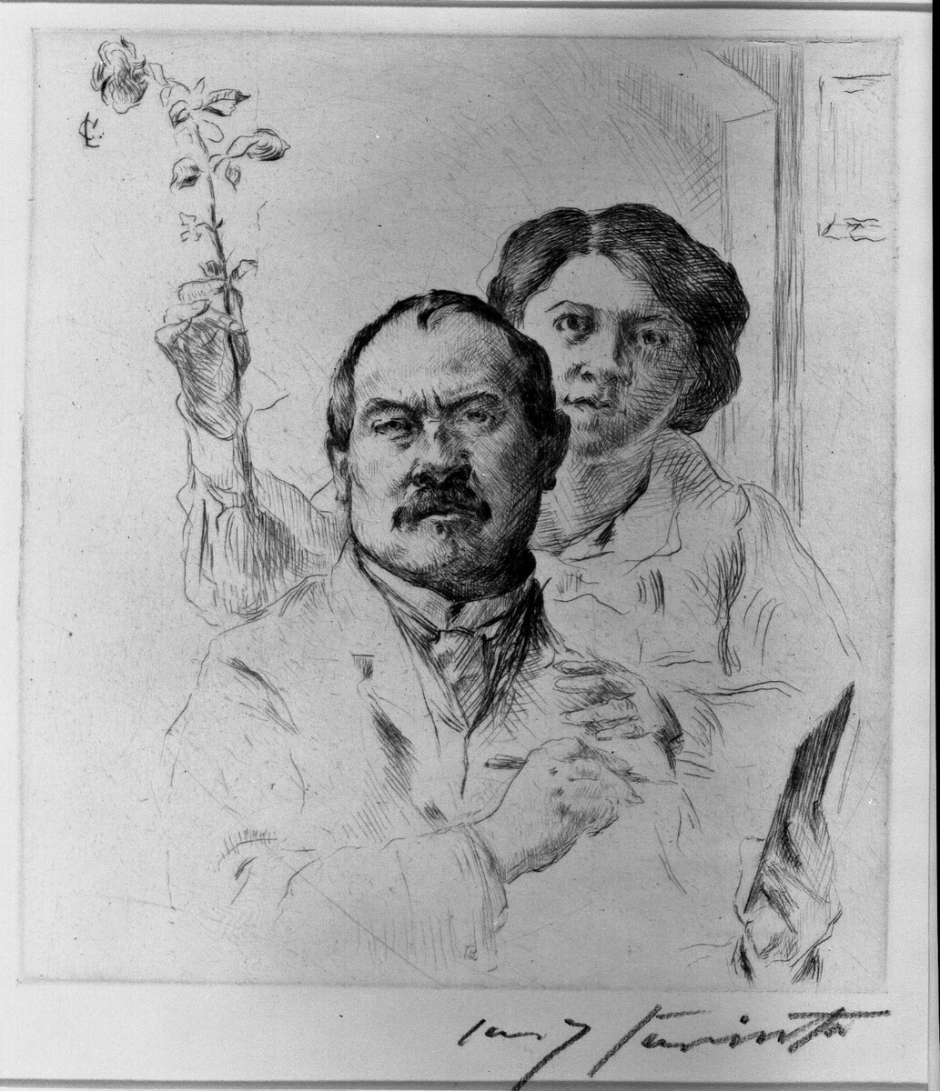 Self-Portrait with Wife (Selbstbildnis mit Gattin) brooklynmuseum.org/opencollection…