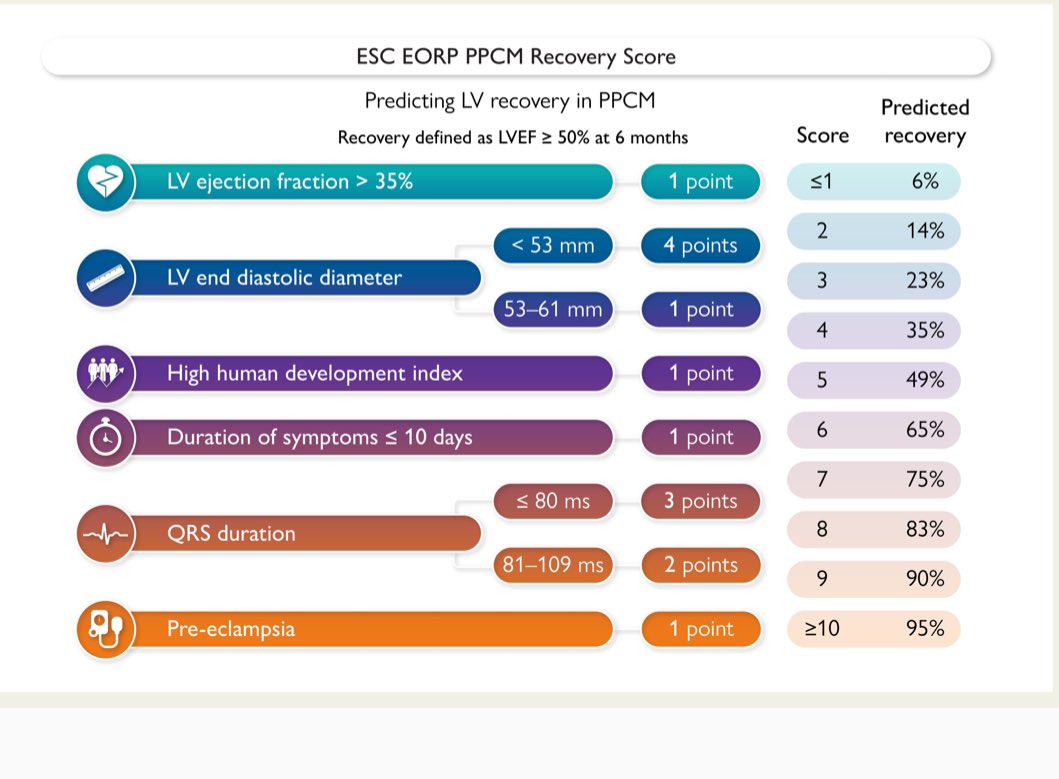 Are you interested in Peripartum Cardiomyopathy? 👉🏻👉🏻 don’t miss this wonderful paper doi.org/10.1093/eurhea… @ESC_Journals