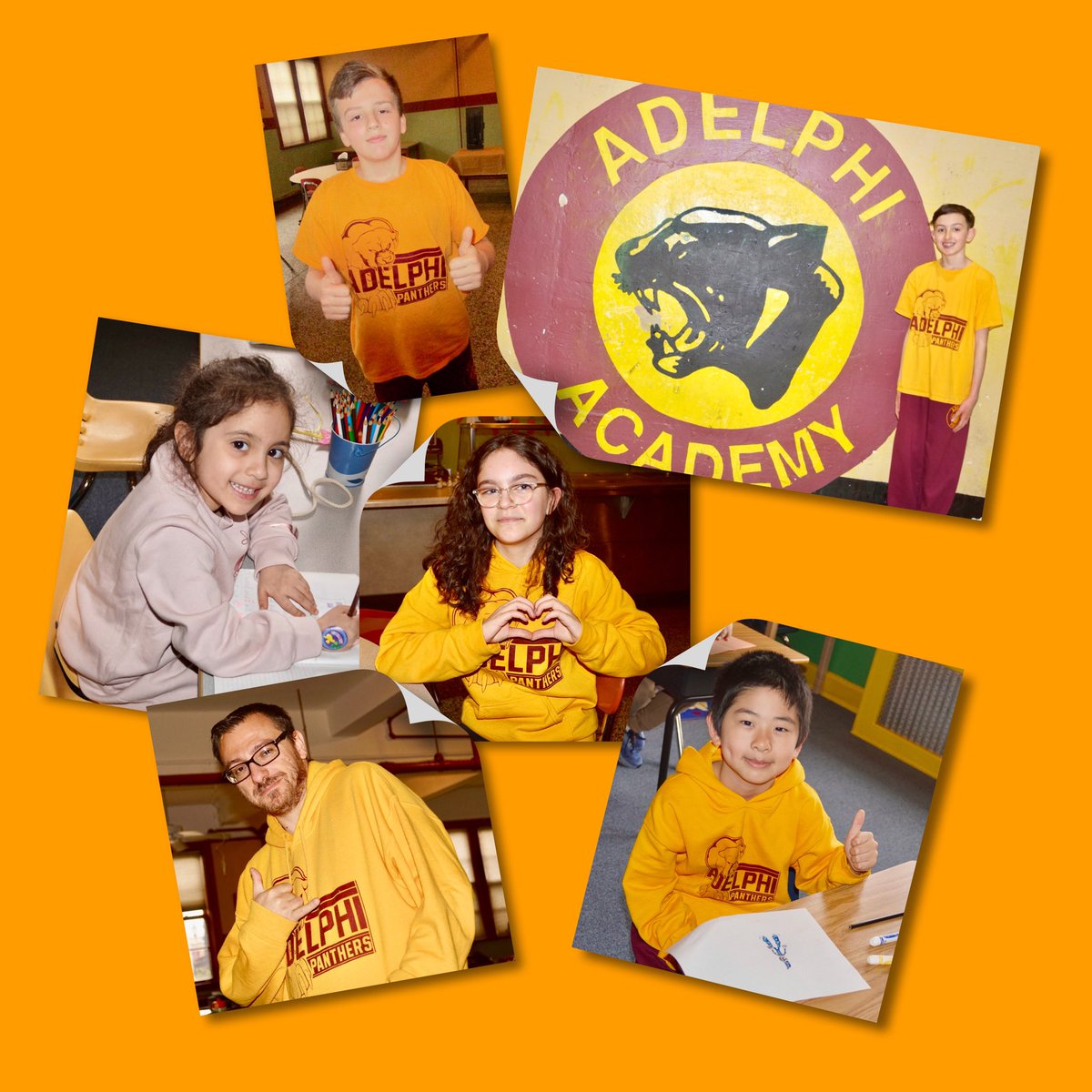 #PantherPride was on full display as Adelphi Academy students, faculty & staff celebrated Brown & Gold Day! Dressed in the official Academy colors, proud Adelphians enjoyed showing school spirit & unity on this special day — the latest in Adelphi’s monthly #SpiritDay events.